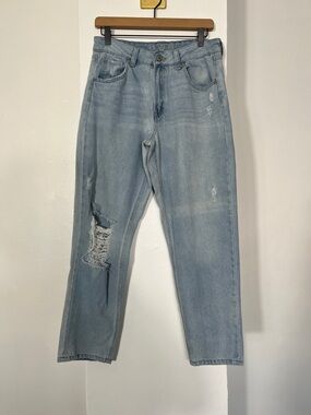 Rewash Women's Light Blue Straight Jeans